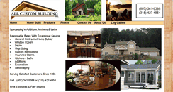 Desktop Screenshot of allcustombuilding.com